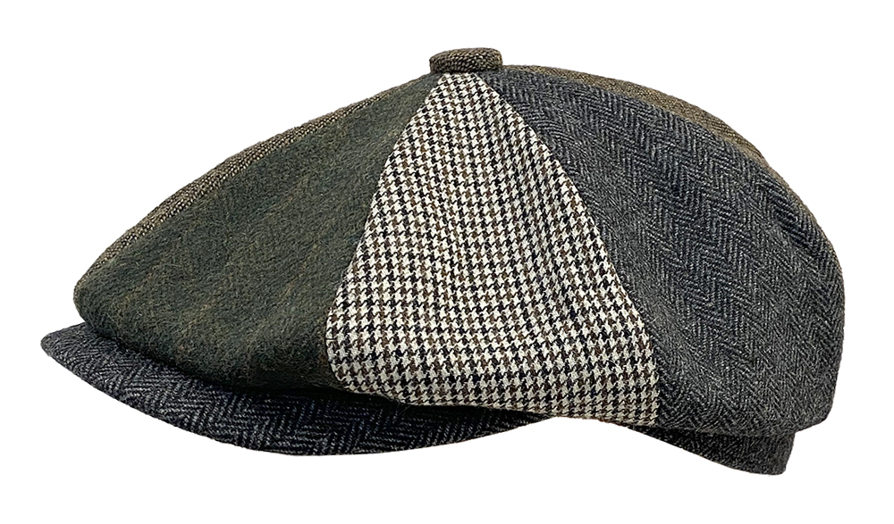 Woolie Patchwork 8 Quarter Cap - Caps